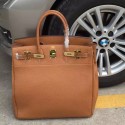 AAAAA Imitation Hermes Brown Haut a Courroies HAC Birkin 40cm Bag HT01141