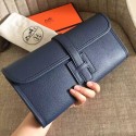 Cheap Hermes Sapphire Epsom Jige Elan 29 Clutch HT00793