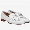 Copy Best Quality Hermes Royal Loafers In White Calfskin HT00185