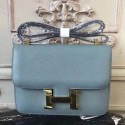 Copy Hermes Blue Lin Constance MM 24cm Epsom Leather Bag HT00451