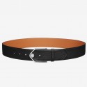 Designer Fake Hermes Black Licol 40 MM Reversible Leather Belt HT00289