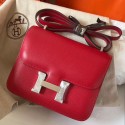 Fake Hermes Mini Constance 18cm Red Epsom Bag HT00537