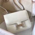 Fake Hermes Mini Constance 18cm White Epsom Bag HT00662