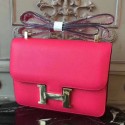 Fake Hermes Red Constance MM 24cm Epsom Leather Bag HT01109