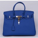 Fake Hermes Vert Clemence Birkin 35cm Handmade Bag HT00017