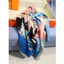 Hermes Aqua Della Cavalleria Favolosa Silk Twill Scarf HT01112