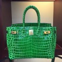 Hermes Birkin 30cm 35cm Bag In Bamboo Crocodile Leather HT01245