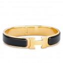 Hermes Black Enamel Clic H PM Bracelet HT00823