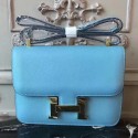 Hermes Blue Atoll Constance MM 24cm Epsom Leather Bag HT00042