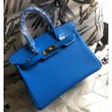 Hermes Birkin 30cm Blue Handbag HT00021