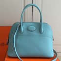 Hermes Bolide 31cm Bag In Celeste Swift Leather HT00356