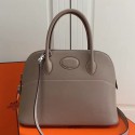 Hermes Bolide 31cm Bag In Grey Swift Leather HT00785