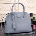 Hermes Bolide Tote Bag In Lake Blue Leather HT00421