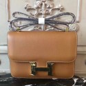 Hermes Brown Constance MM 24cm Epsom Leather Bag HT01295