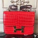 Hermes Cherry Constance MM 24cm Crocodile Bag HT01072