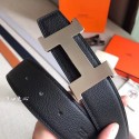 Hermes Constance Belt Buckle &amp; Black Clemence 38 MM Strap HT01104