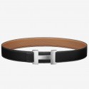 Hermes Constance Belt Buckle &amp; Brown Clemence 38 MM Strap HT01244