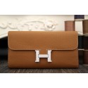 Hermes Constance Wallet In Brown Epsom Leather HT00910