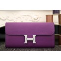 Hermes Constance Wallet In Purple Epsom Leather HT01332