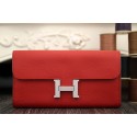 Hermes Constance Wallet In Red Epsom Leather HT01198