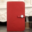 Hermes Dogon Combine Wallet In Red Leather HT00619