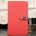 Hermes Dogon Combine Wallet In Rose Lipstick Leather HT00430