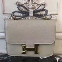 Hermes Grey Constance MM 24cm Epsom Leather Bag HT00650