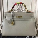 Hermes Grey Epsom Kelly 32cm Sellier Bag HT00821