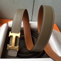 Hermes H Belt Buckle &amp; Taupe Epsom 32 MM Strap HT00490