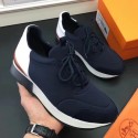 Hermes Men Navy Blue Miles Sneakers HT00542