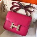 Hermes Mini Constance 18cm Rose Red Epsom Bag HT00506