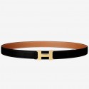 Hermes Mini Constance Belt Buckle &amp; Brown Epsom 24 MM Strap HT00445