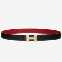 Hermes Mini Constance Belt Buckle &amp; Red Epsom 24 MM Strap HT01280