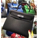 Hermes Multicolor Blocks Kelly 28cm Black Bag HT00319