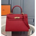 Hermes Multicolor Blocks Kelly 28cm Piment Bag HT01306