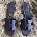 Hermes Oasis Sandals In Sapphire Epsom Leather HT01363