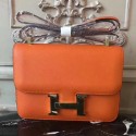 Hermes Orange Constance MM 24cm Epsom Leather Bag HT01167