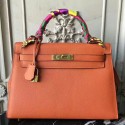 Hermes Orange Epsom Kelly 32cm Sellier Bag HT00023