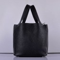 Hermes Picotin Lock Bag In Black Leather HT01006