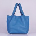 Hermes Picotin Lock Bag In Blue Leather HT01277