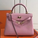 Hermes Pink Clemence Kelly 25cm GHW Bag HT00800