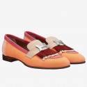 Hermes Royal Loafers In Multicolour Suede HT01026