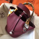 Hermes Ruby Picotin Lock MM 22cm Handmade Bag HT00402