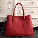 Hermes Small Garden Party 30cm Tote In Red Leather HT00882