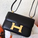 Hermes Swift Constance 24cm Black Handmade Bag HT01192