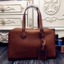 Hermes Victoria II 35cm Bag In Brown Leather HT01234