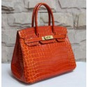 Hermes Brown Clemence Birkin 30cm Handmade Bag HT00351