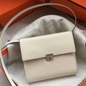 Hermes White Clic 16 Wallet With Strap HT00341