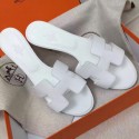 Hermes White Epsom Oasis Sandals HT00688