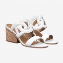 Hermes White Peace Sandals HT00669